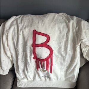 Wren and Glory B ‘Basic But Graffiti’ White Hoodie